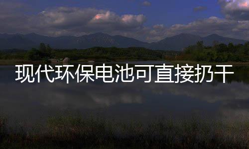干垃电池道吗环保可直现代你知接扔圾桶
